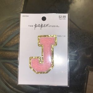 📛 INITIALS J STICKER PATCH FROM THE PAPER STUDIO 💕